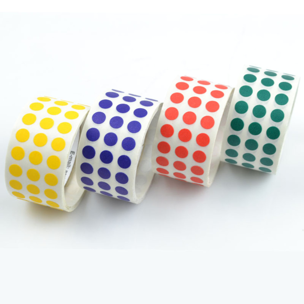 Etiqueta Bolinha Colorida 6 mm, 16 cores diferentes