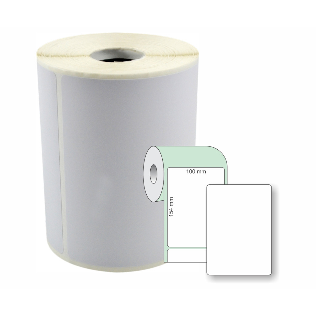 Etiqueta Adesiva Couchê, 100 x 154 mm x 1 coluna, MERCADO LIVRE, para Impressoras Térmicas