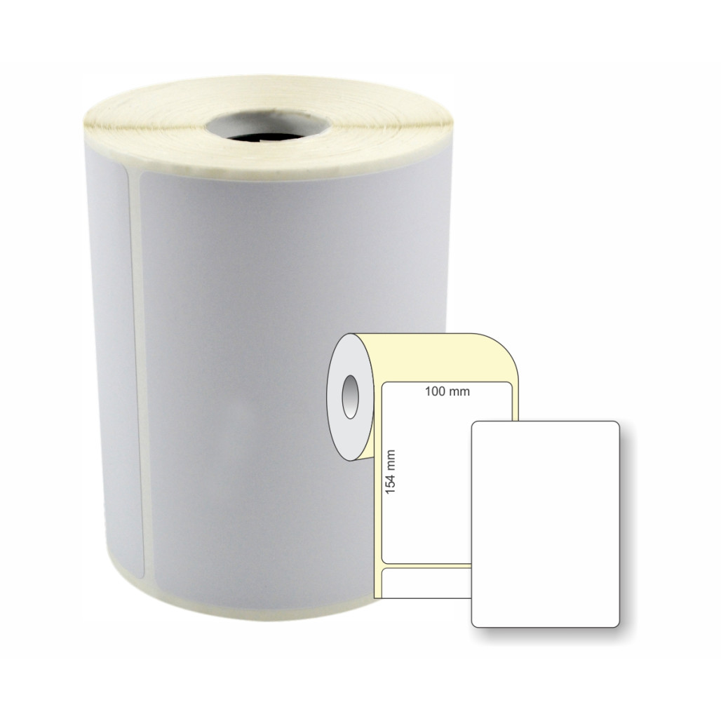Etiqueta Adesiva em Papel Térmico, 100 x 154 mm x 1 coluna, MERCADO LIVRE, para Impressoras Térmicas Diretas