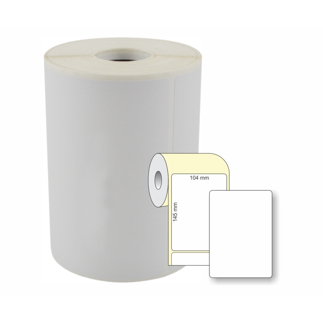 Etiqueta Adesiva em Papel Térmico, 104 x 145 mm x 1 coluna, SIGEP WEB CORREIOS, para Impressoras Térmicas Diretas