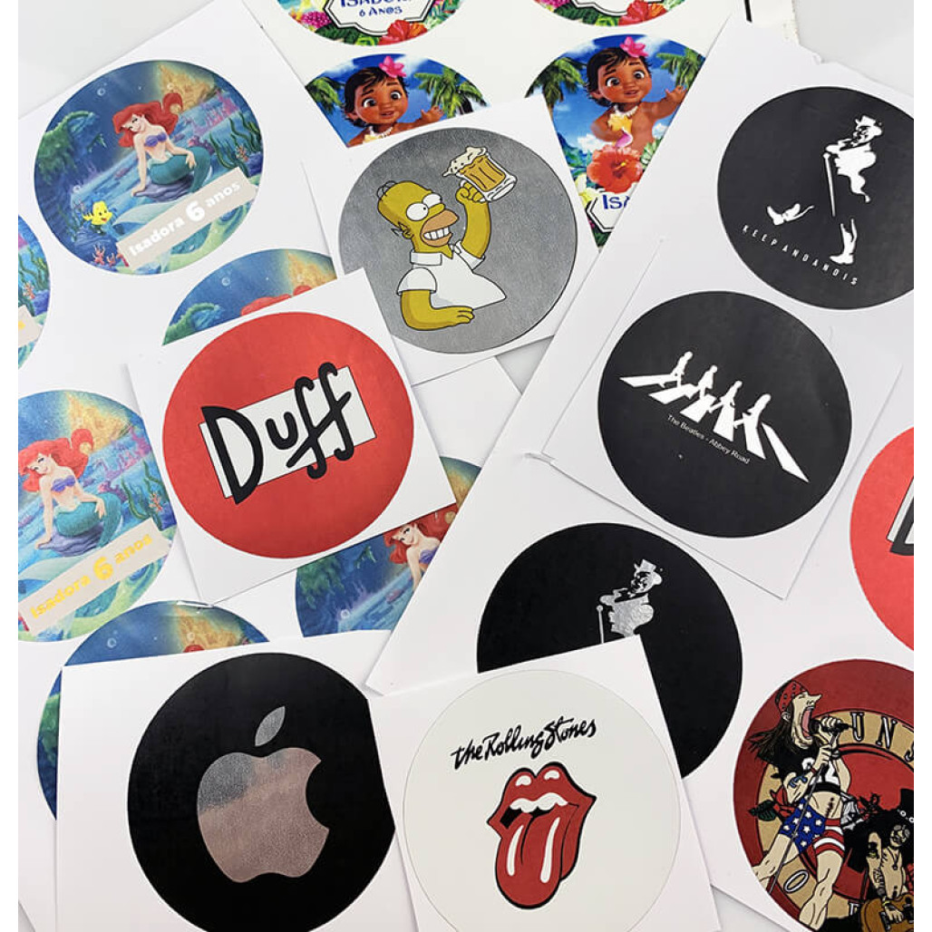 Etiquetas Adesivas Personalizadas Grandes de 101 a 250 cm² - Qualquer Formato - 9