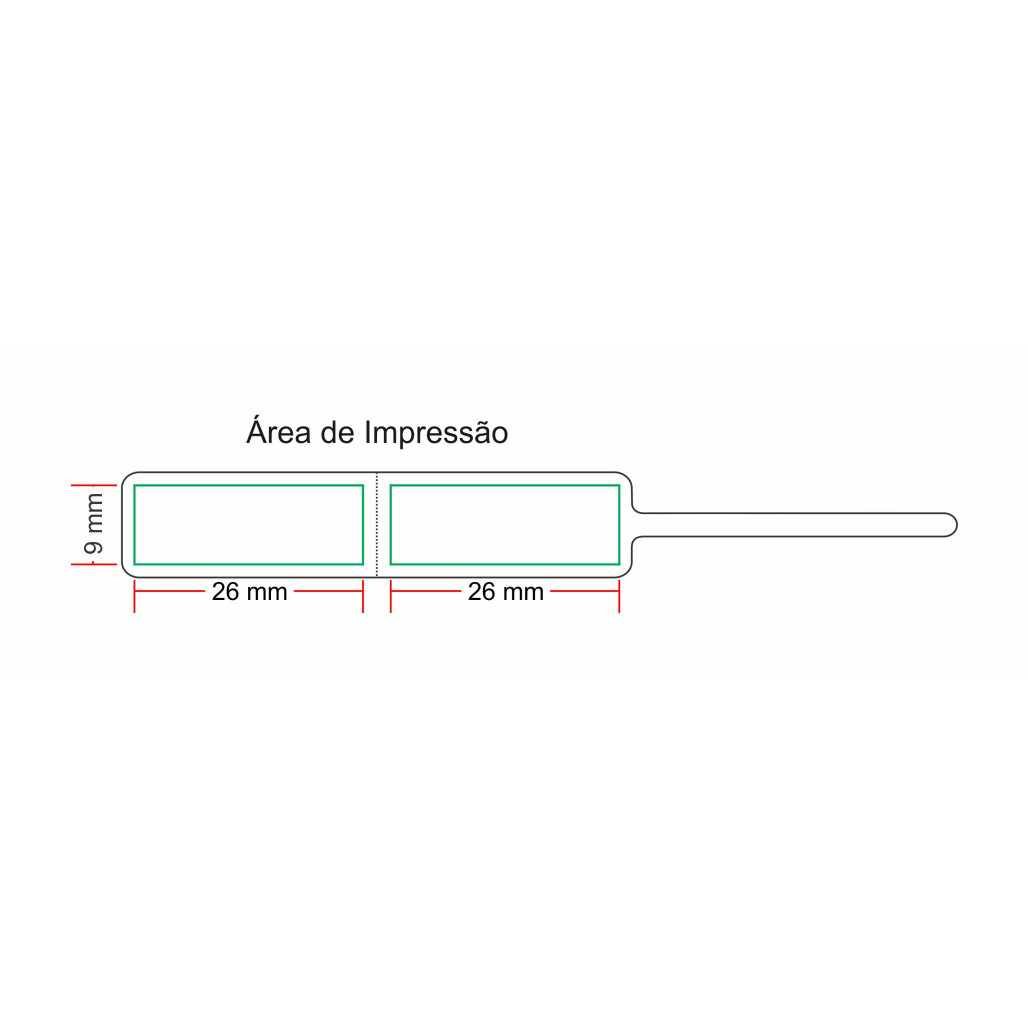 Etiqueta 12 x 95 mm, em Filme BOPP ADESIVO, para Joias, com Opções Personalizadas - 3