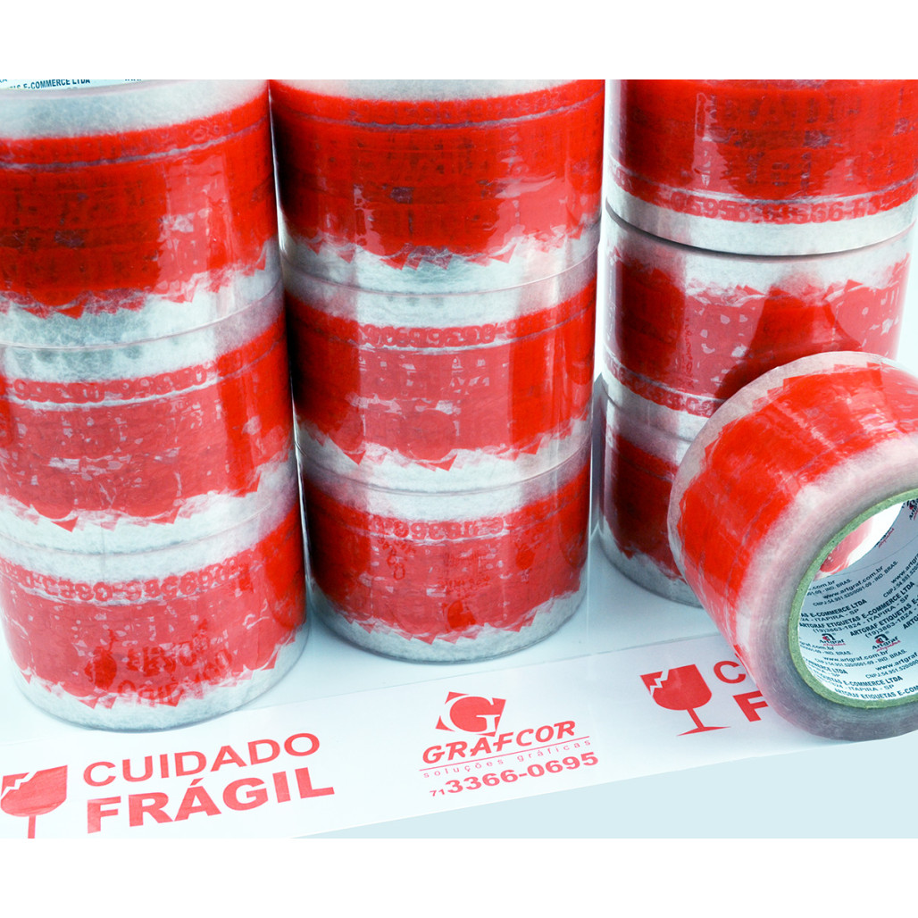 Fita Adesiva Transparente, 70 mm de largura, Cola Extra Forte, com Opções Personalizadas - 3