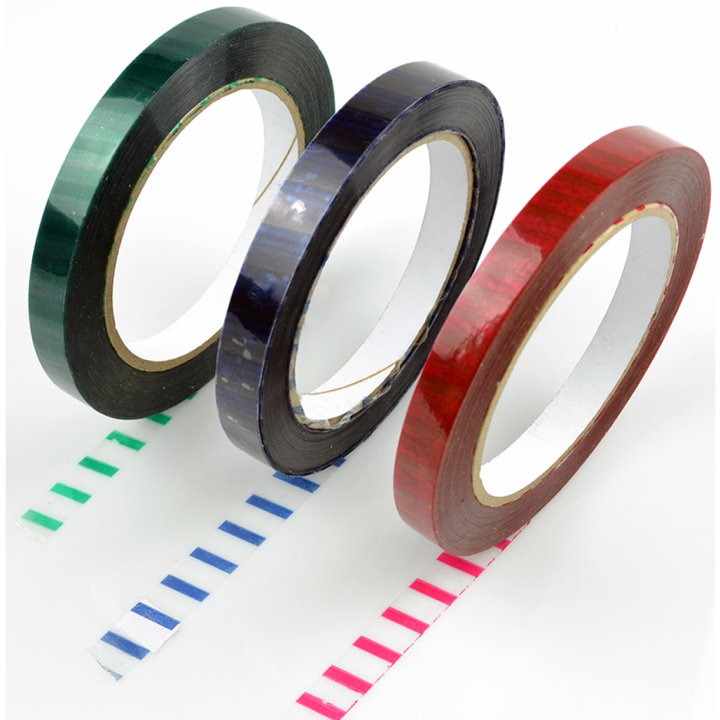 Fita Adesiva Zebrada 12 mm x 100 m com Cola Extra Forte - 1