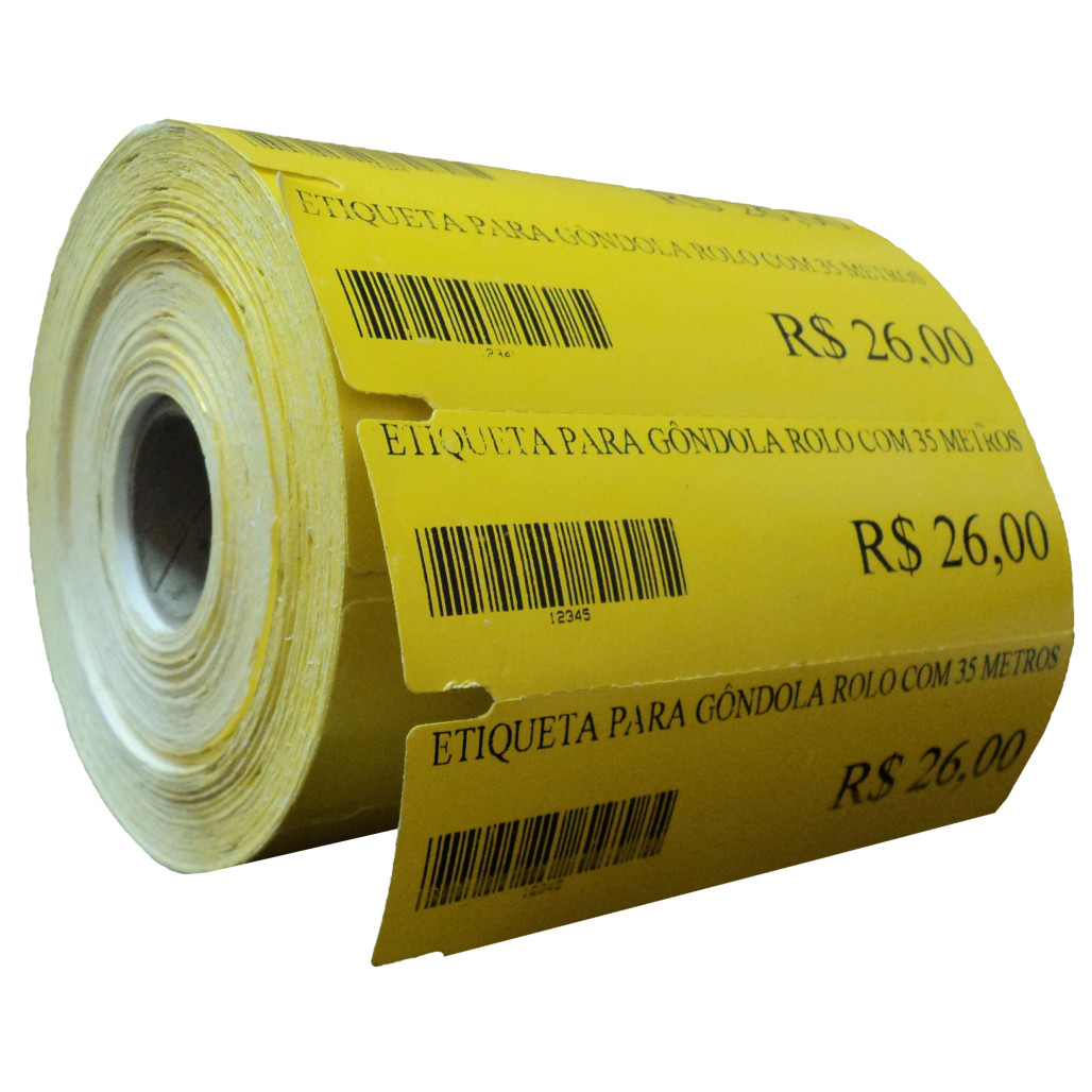 Etiqueta de Gôndola 110 x 30 mm Papel Couchê ADESIVO ou NÃO para Impressoras Térmicas - 2