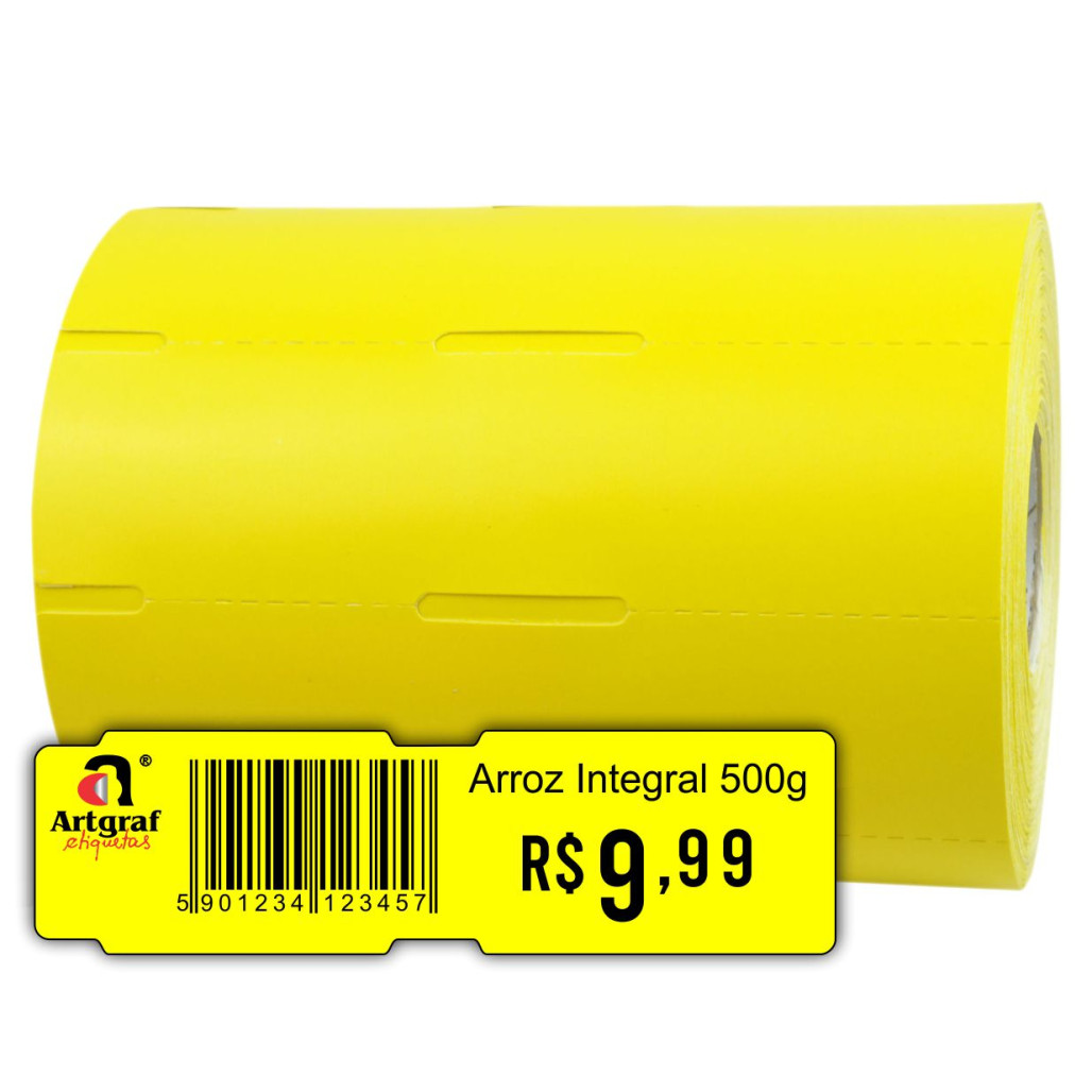 Etiqueta de Gôndola, 110 x 30 mm, Papel Couchê NÃO ADESIVO 150g, Com Opções Personalizadas - 3