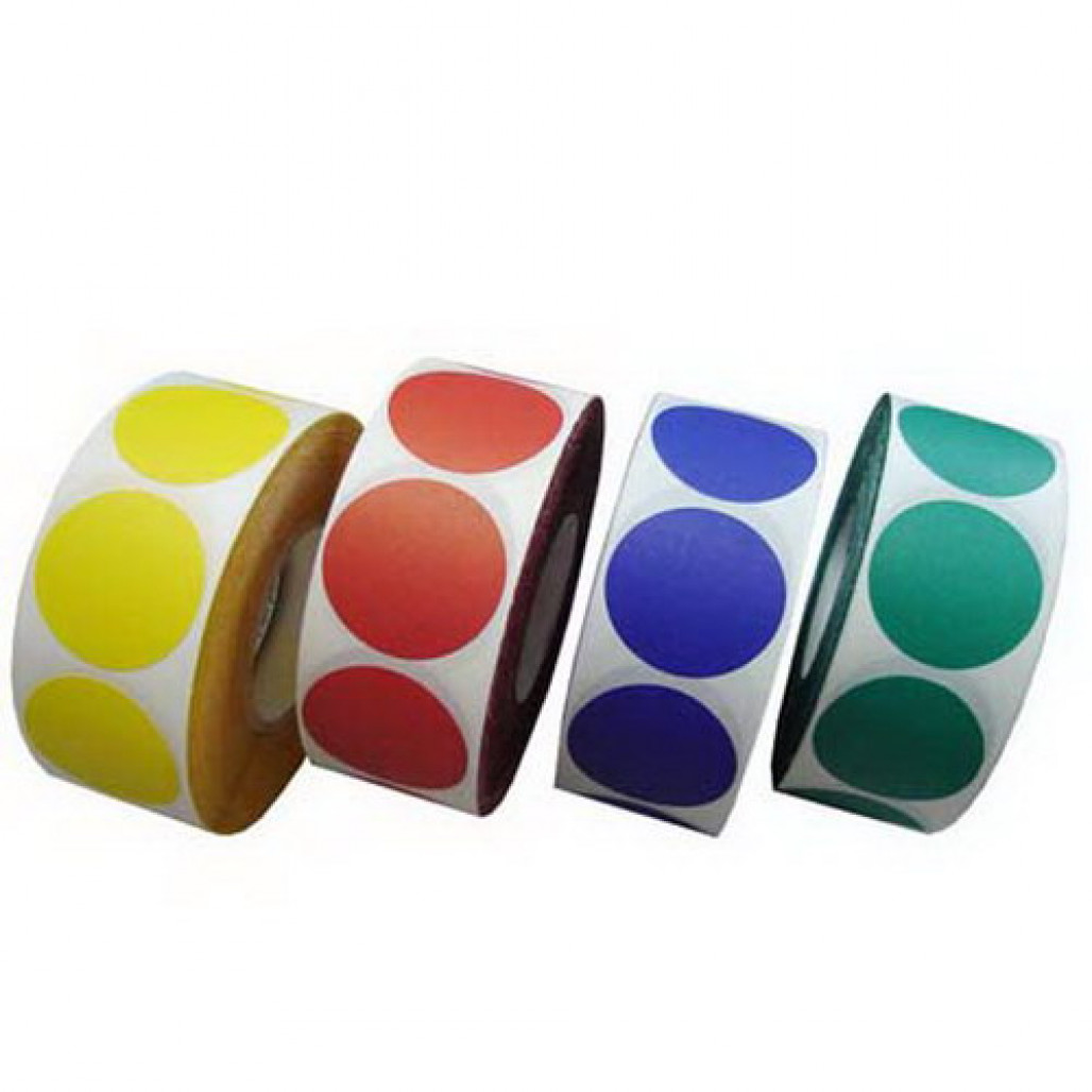  Etiqueta de Controle Colorida 25 mm, 16 cores diferentes