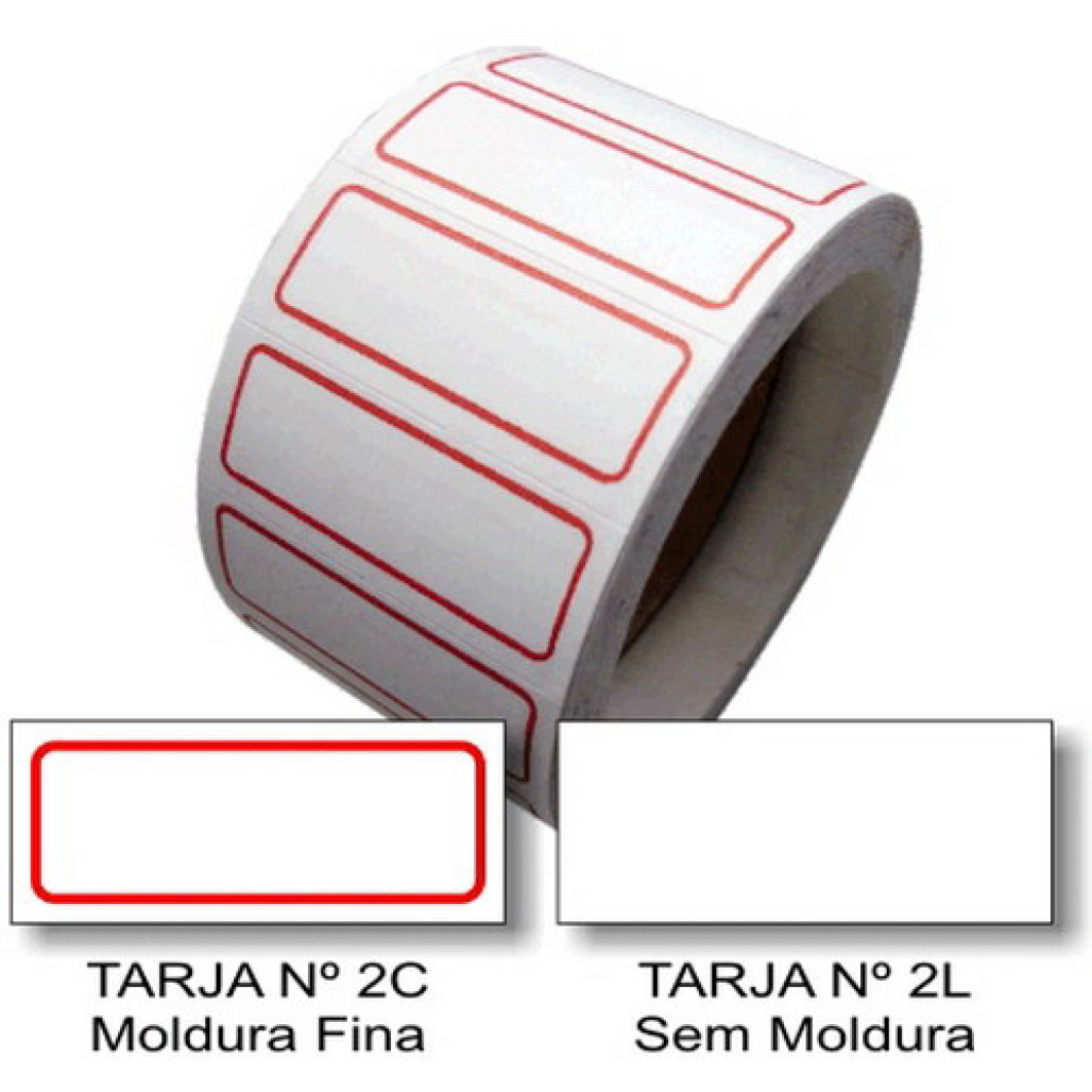 Etiqueta Adesiva de Preço 12 x 30 mm (Nº 2C e 2L)