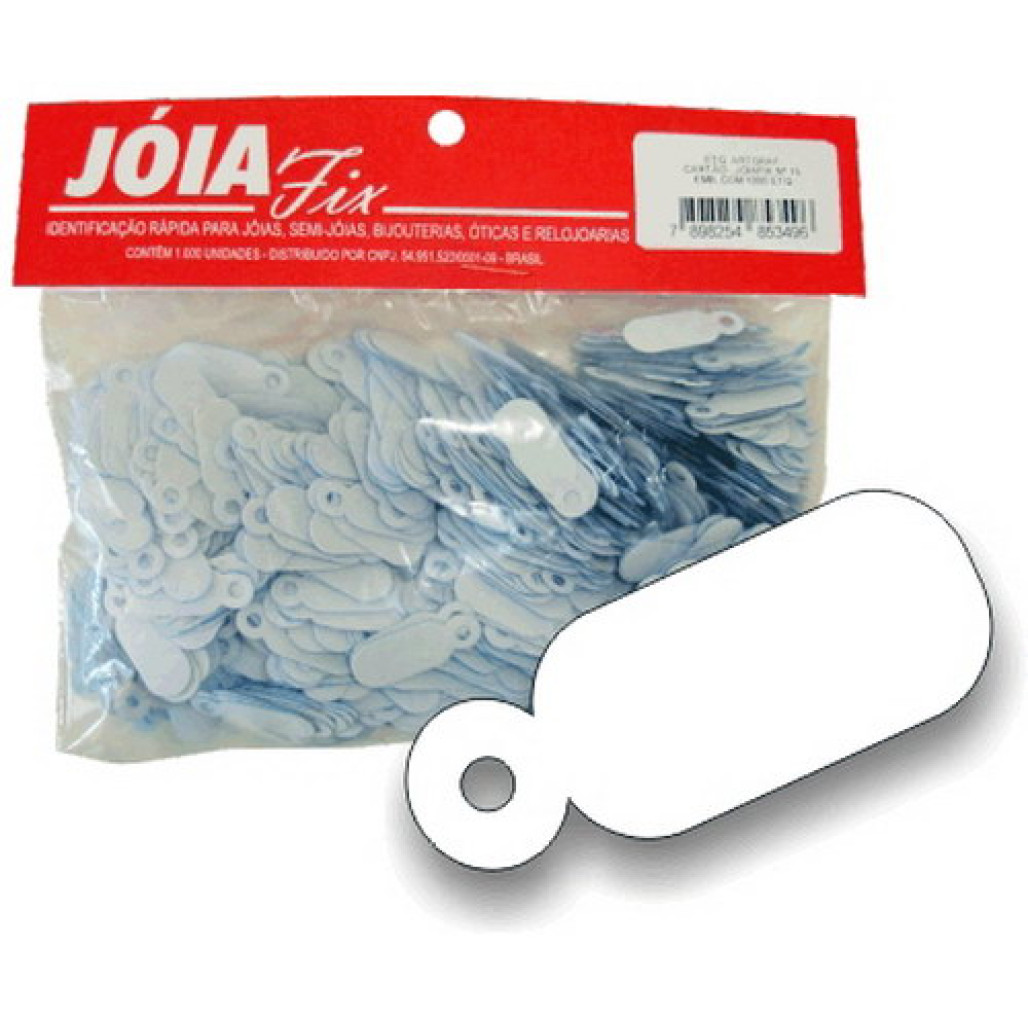 Joia Fix Nº 15, 23 x 8 mm, com Linha Solta ou Sem Linha