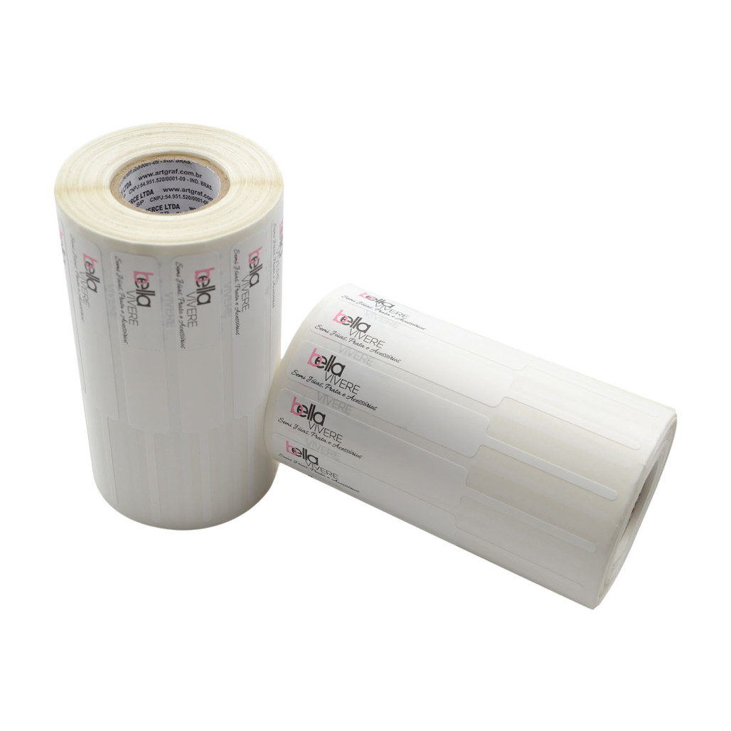 Etiqueta 12 x 95 mm, em Filme BOPP ADESIVO, para Joias, com Opções Personalizadas - 6