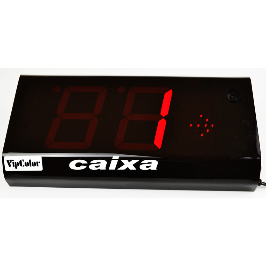 Orientador de Fila Única FU W19, 2 dígitos, com controle remoto sem fio - 4