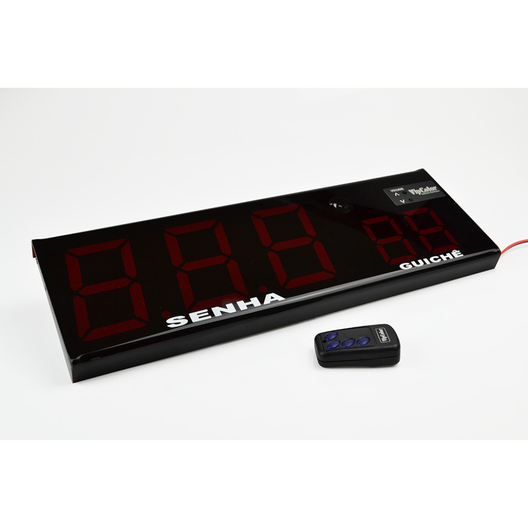 Orientador de Fila SF W9 com controle remoto sem fio, senha sequencial - 2