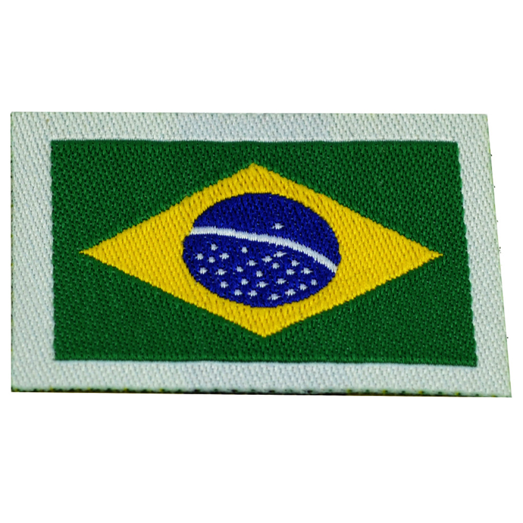 Patch Bordado Termocolante Bandeira do Brasil 26 x 36 mm - 3