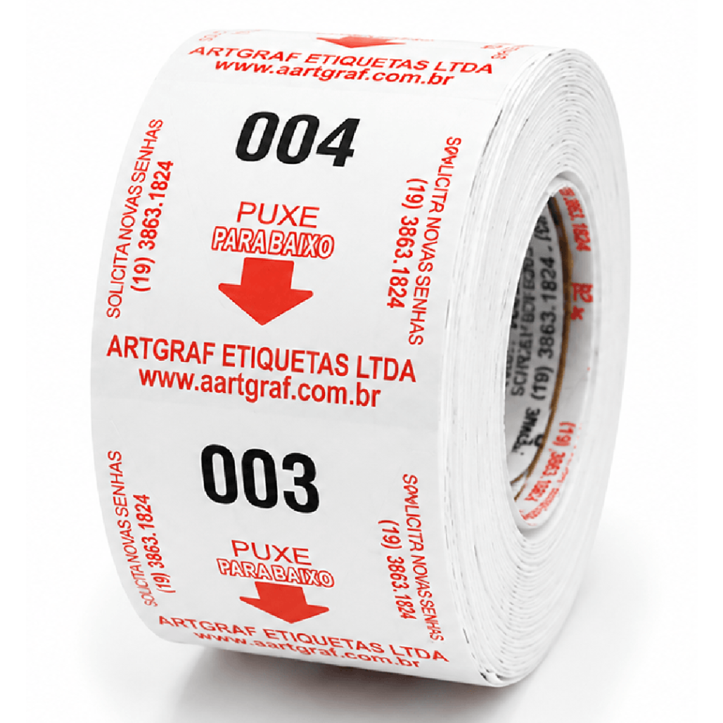 Senhas Numeradas, 3 dígitos, papel 70 g - 4
