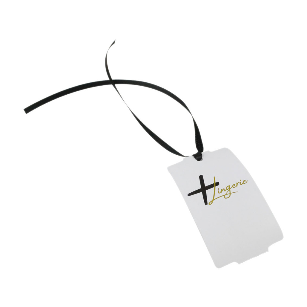 Tag 64 x 33 mm, em Papel Couchê NÃO ADESIVO 150g, com Opções Personalizadas - 2