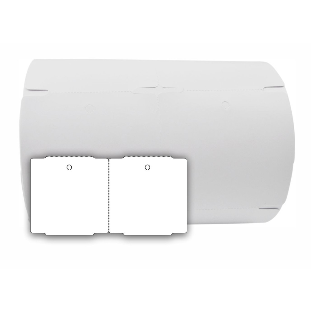 Tag 50 x 50 mm, em Papel Couchê NÃO ADESIVO para Impressoras Térmicas
