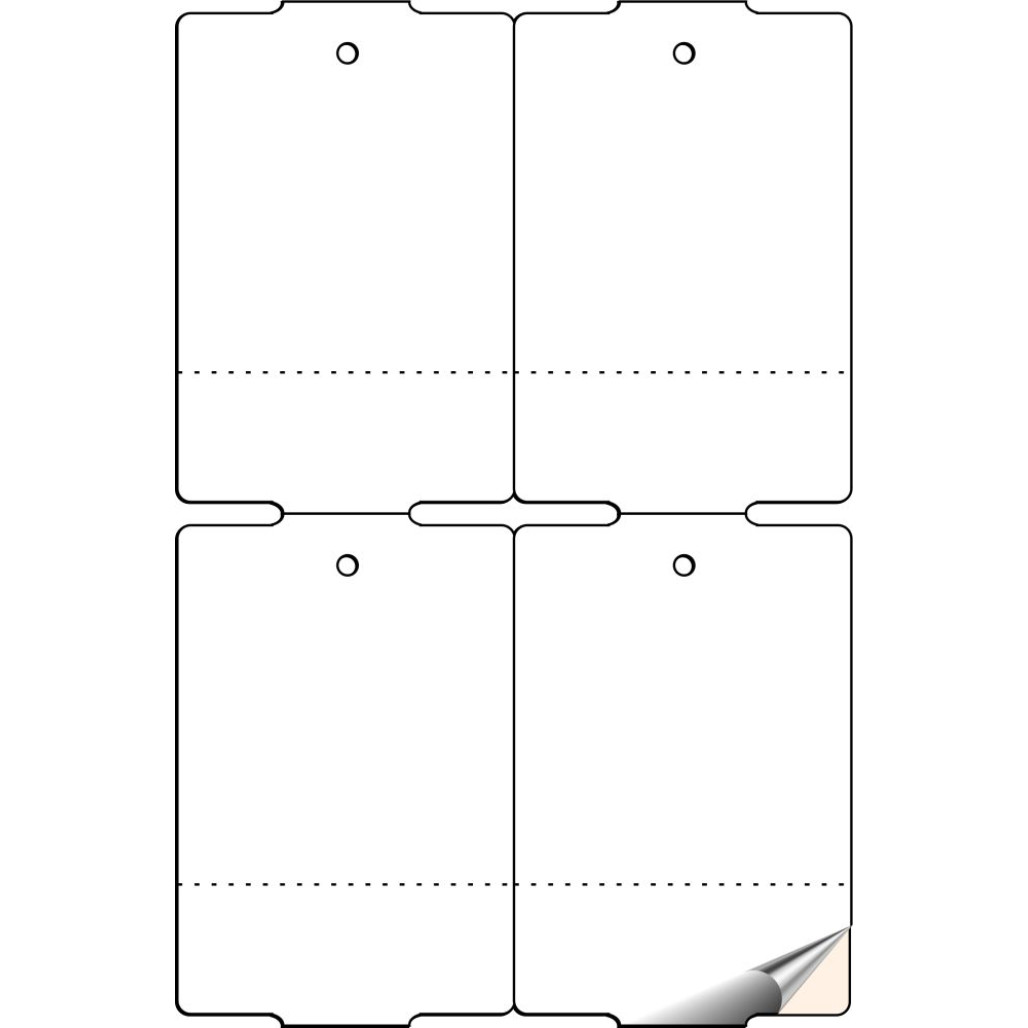 Tag 75 x 50 mm em Papel ADESIVO Couchê para Impressoras Térmicas - 3