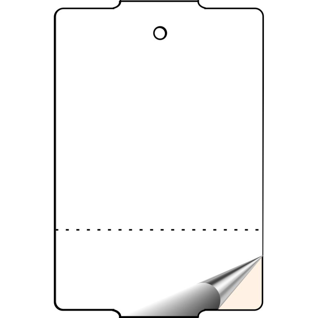 Tag 75 x 50 mm em Papel ADESIVO Couchê para Impressoras Térmicas - 2
