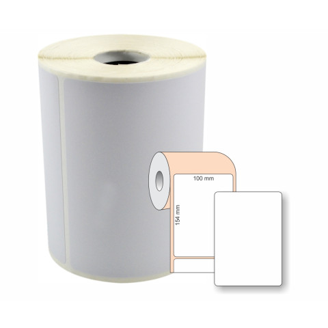 Etiqueta Adesiva BOPP Branco, 100 x 154 mm x 1 coluna, MERCADO LIVRE, para Impressoras Térmicas