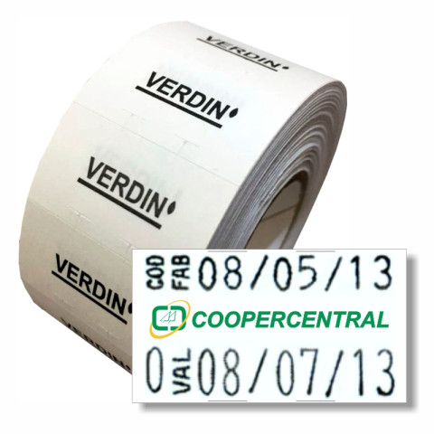 Etiqueta Adesiva, MX 2816, 28 x 16 mm para Etiquetadoras, com Opções Personalizadas