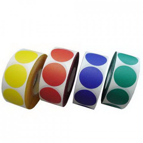  Etiqueta de Controle Colorida 25 mm, 16 cores diferentes