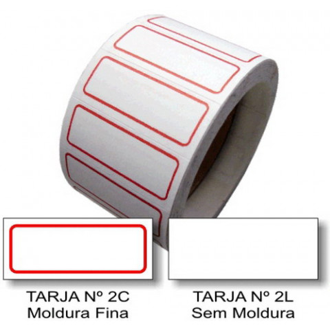 Etiqueta Adesiva de Preço 12 x 30 mm (Nº 2C e 2L)