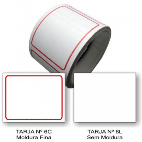 Etiqueta Adesiva Tarjada 35 x 48 mm (Nº 6C e 6L)