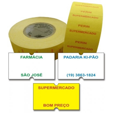 Etiqueta Adesiva Pico 1Y, MX 5500, 21 x 12 mm para Etiquetadoras, com Opções Personalizadas