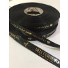 Fitas de Cetim, 10 mm de largura, Personalizadas,  Impressão Metalizada, Branca ou em Preto Grafite - 2