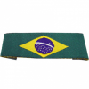 Etiqueta Bordada Bandeira do Brasil - Dobra nas Pontas - Alta Definição - 15 x 40 mm - 2
