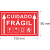 Etiqueta Adesiva Cuidado Frágil 100 x 150 mm - 3