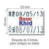 Etiqueta Adesiva MX 2316, 23 x 16 mm para Etiquetadoras, com Opções Personalizadas - 3
