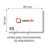 Etiqueta Adesiva, MX 2616, 26 x 16 mm para Etiquetadoras, com Opções Personalizadas - 3