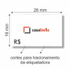 Etiqueta Adesiva, MX 2616, 26 x 16 mm para Etiquetadoras, com Opções Personalizadas - 3
