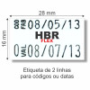 Etiqueta Adesiva, MX 2816, 28 x 16 mm para Etiquetadoras, com Opções Personalizadas - 2