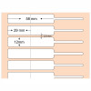Etiqueta 12 x 95 mm, em Filme BOPP ADESIVO, para Joias, com Opções Personalizadas - 2