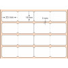 Etiqueta Adesiva BOPP Branco, 23 x 16 mm x 4 colunas, para Impressoras Térmicas - 2