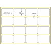 Etiquetas Adesivas em Papel Térmico 23 x 16 mm x 4 colunas, para Impressoras Térmicas Diretas - 2
