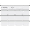 Etiquetas Adesivas BOPP Transparente, 23 x 16 mm x 4 colunas, para Impressoras Térmicas - 2
