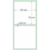 Etiqueta Adesiva Couchê 100 x 105 mm x 1 Coluna para Impressoras Térmicas - 2