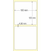 Etiqueta Adesiva em Papel Térmico, 100 x 105 mm x 1 coluna, para Impressoras Térmicas Diretas - 2