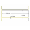 Etiqueta Adesiva em Papel Térmico, 100 x 35 mm x 1 coluna, para Impressoras Térmicas Diretas - 3