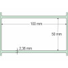 Etiqueta Adesiva Couchê, 100 x 50 mm x 1 coluna, para Impressoras Térmicas - 3
