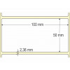 Etiqueta Adesiva em Papel Térmico, 100 x 50 mm x 1 coluna, para Impressoras Térmicas Diretas - 3