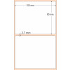 Etiqueta Adesiva BOPP Branco, 100 x 80 mm x 1 coluna, para Impressoras Térmicas - 3