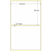 Etiqueta Adesiva em Papel Térmico, 100 x 80 mm x 1 coluna, para Impressoras Térmicas Diretas - 3
