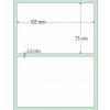 Etiqueta Adesiva Couchê, 105 x 75 mm x 1 coluna, para Impressoras Térmicas - 3