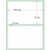Etiqueta Adesiva Couchê, 105 x 75 mm x 1 coluna, para Impressoras Térmicas - 3