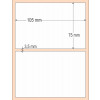 Etiqueta Adesiva BOPP Branco, 105 x 75 mm x 1 coluna, para Impressoras Térmicas - 3