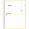 Etiqueta Adesiva em Papel Térmico, 105 x 75 mm x 1 coluna, para Impressoras Térmicas Diretas - 3